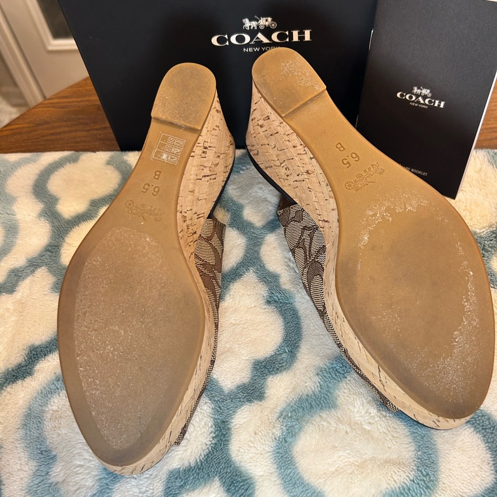Coach Chestnut Slingback Heels - Picture 12 of 12
